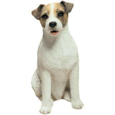 Jack Russell Terrier Figurine Sandicast Original Size - 5 Inch Brown picture