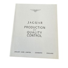 Jaguar 1968 Production & Quality Control Fold Out Leaflet Production History picture