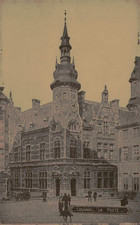 Louvain La Poste Post Office Building Leuven Belgium Vintage Postcard picture