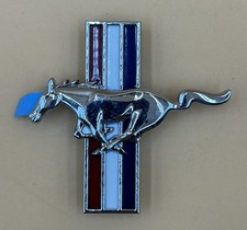 1965 1966 Mustang Emblem Flat Running Horse Chrome New. picture