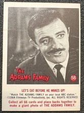 1964 DONRUSS THE ADDAMS FAMILY TRADING CARD (GOMEZ) #58 EX OC picture