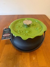 Smith & Clark 4 Qt Cast Iron Cauldron Green Bubbling Lid Halloween 2026 NEW picture