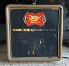 Vintage 1985 Miller Beer Made The American Way Bouncing Motion Light picture
