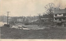 H61/ Akron Ohio RPPC Postcard c1913 Flood Disaster Homes  169 picture
