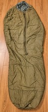 USGI USMC 3 Season Sleeping Bag LONG Coyote 8465-01-574-4004 Small Tear B Cond picture