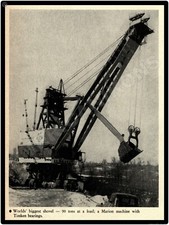 Marion Power Shovels 90 Ton, World's Largest Shovel - Metal Sign - Large Size picture