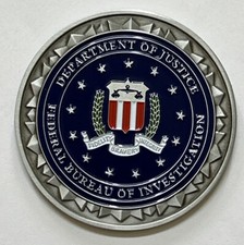 FBI Federal Bureau of Investigation Seal Paper Weight / Coaster / Challenge Coin picture