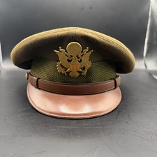Dunlap Superior US Army WW2 Visor Vintage Military Hat picture