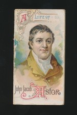 1888 N79 Duke Cigarettes HISTORY OF POOR BOYS (Booklets) -JOHN JACOB ASTOR picture