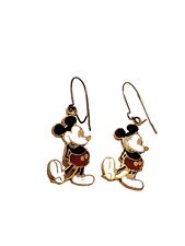Disney Vintage Mickey Mouse Earrings Pierced Wire Dangle picture