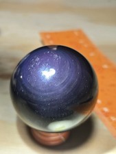 TRULY STUNNING Rainbow Obsidian Sphere ~1.75in O14 picture