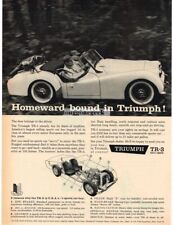 1959 TRIUMPH TR-3 Convertible Deer Hunter Vintage Ad  picture