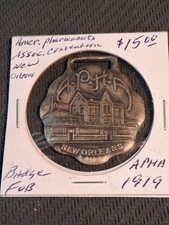 1919 APHA American Pharmacist Association Convention New Orleans Badge/Fob picture