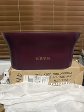 KRUG Double Magnum Metallic Champagne Ice Bucket Vasque Dark Cherry NEW IN BOX picture