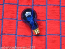 BOXof 12 new COBALT BLUE 25w tint A19 PARTY sign string LIGHT BULB 25 watt 25A19 picture