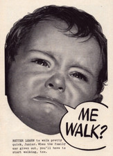 Sinclair Oil Is Ammunition WWII Vintage Print Ad Life 1942 Walking Baby Junior picture