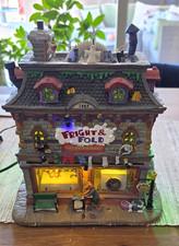 Lemax Spooky Town Fright & Fold Laundromat (2012) Super Rare & Retired picture