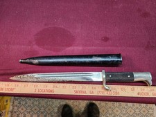 Vtg WWII GRASOLI SOLINGEN DRESS BAYONET BIRDS HEAD FIGHTING KNIFE W SCABBARD picture