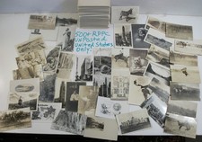 500 PLUS USA RPPC UNPOSTED POSTCARD LOT TOWNS, PEOPLE, HISTORICAL, REAL PHOTO picture