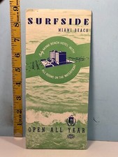 Vintage Miami Beach Surfside Waterfront Hotel AAA Brochure picture
