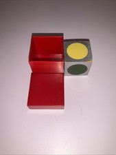 VINTAGE COLOR VISION MAGIC TRICK CUBE BOX COLOR DIVINATION POCKET MAGIC PROP picture