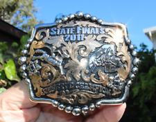 Rodeo Trophy Bob Berg Western Belt Buckle 2011 State Finals Reserve Champion picture