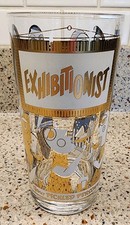 Georges Briard 22k Your Pickled Personality Exhibitionist MCM Highball Glass EXC picture