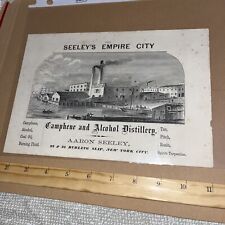Vintage Seeley’s Empire City Camphene & Alcohol Distillery New York City Seeley picture