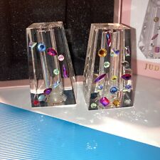 Judith Ripka Home Crystal Salt And Pepper Shakers NEW picture