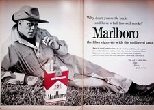 1962 Marlboro Reds Cigarettes - 2-Page Vintage Advertisement picture