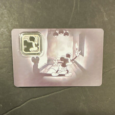 Disney Mickey Mouse 1g .999 Silver Bar/Coin Card Set Limited Mintage 5,000 picture