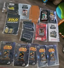 DISNEY STARWARS MAY THE 4TH BE WITH YOU PINS AND BUTTONS PLUS 2 OPENING NIGHT 13 picture