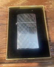NIB Zippo Slim 1962 No 1625 H.P. Diagonal Lighter picture