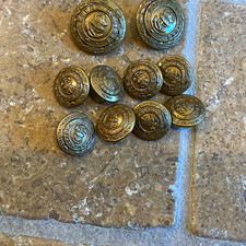 Vintage Royal Marines Buttons  Set of 10 picture