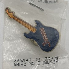 1980s JOURNEY Band Guitar Pin Blue Enamel New Old Stock  picture