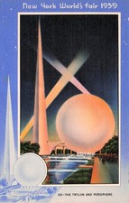 New York City Flushing Meadows World of Tomorrow 1939 World Fair Postcard I28 picture