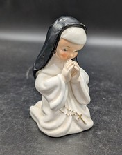 Vintage Porcelain Praying Kneeling Nun Figurine Lenwile Ardalt Japan picture