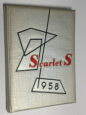 1958 Shelby High School Yearbook Annual Shelby Ohio OH - Scarlet 