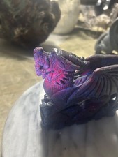 RARE Fly DRAGON Blue Ruby Zoisite Carving UV reactive picture