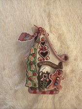Blue Sky Clayworks Gingerbread Cottage Tea Light Candle Heather Goldminc picture