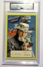 Chuck Jones animator signed autographed PSA custom 3.5x5 RoadRunner Looney Tunes picture