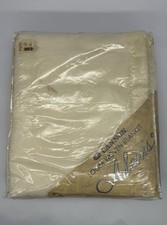 Vintage Alexis Cannon Loom Woven Ivory White Blanket Bedroom Twin  66