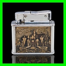 Vintage Disneyland Sleeping Beauty Castle Souvenir Petrol Lighter - UNFIRED Rare picture