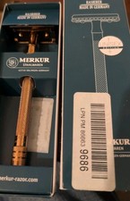 Merkur 24g DE Extra Long Razor Rose Gold New Unisex Hard To Find picture