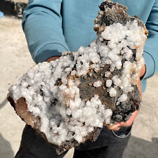 6.3LB Black carbon and sand mixed in quartz crystal cluster-AE921 picture