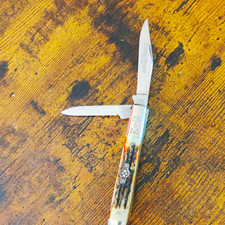 Schatt And Morgan Queen DFC Stag Executive Jack Pocket Knife One Of 100 picture