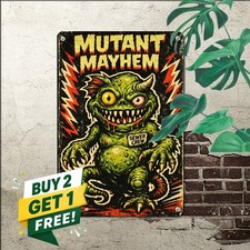Retro Pulp Horror Poster Sewer Mutant Monster Dripping Mayhem Sci Fi Art picture