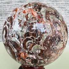 Natural Money agate Crystal Sphere Ball healing 6.44LB picture