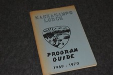 VINTAGE BOY SCOUT KASKANAMPO LODGE 310 PROGRAM GUIDE ORDER of the ARROW 1969-70 picture