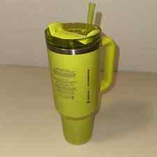 Starbucks X Stanley Lime Green 40oz Tumbler Exclusive Summer Shimmer Sold Out picture